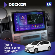 Штатная магнитола Toyota Corolla Verso 2004-2009 Decker TS9004 TS 6x128, DSP 4G, 2k