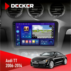 Штатная магнитола Audi TT 2006-2014 Decker D9005 4x64, DSP, 360, 4G, 2k