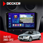 Штатна магнітола Audi A3 2003-2012 Decker D9005 4x64, DSP, 360, 4G, 2k