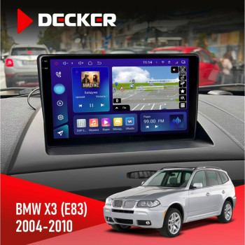 Штатна магнітола BMW X3 (E83) 2004-2010 Decker D9005 4x64, DSP, 360, 4G, 2k