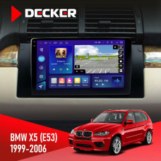 Штатная магнитола BMW X5 (E53) 1999-2006 Decker D9005 4x64, DSP, 360, 4G, 2k