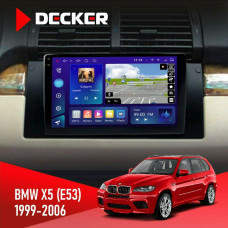 Штатная магнитола BMW X5 (E53) 1999-2006 Радіо модуль Decker D9005 4x64, DSP, 360, 4G, 2k