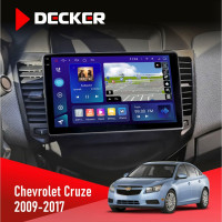 Штатная магнитола Chevrolet Cruze 2009-2018 Decker D9005 4x64, DSP, 360, 4G, 2k