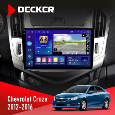 Штатная магнитола Chevrolet Cruze 2012-2016 Decker D9005 4x64, DSP, 360, 4G, 2k