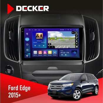 Штатна магнітола Ford Edge 2015+ Decker D9005 4x64, DSP, 360, 4G, 2k