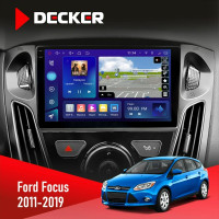 Штатная магнитола Ford Focus 2011-2019 Decker D9005 4x64, DSP, 360, 4G, 2k