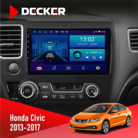Штатная магнитола Honda Civic 2013-2017 Decker D10004 6x128, DSP, 360, 2k