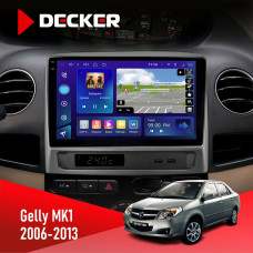 Штатная магнитола Gelly MK1 2006-2013 Decker D9005 4x64, DSP, 360, 4G, 2k
