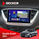 Штатна магнітола Hyundai Accent 2017+ Decker D9005 4x64, DSP, 360, 4G, 2k