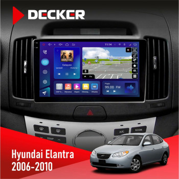 Штатна магнітола Hyundai Elantra 2006-2010 Decker D9005 4x64, DSP, 360, 4G, 2k
