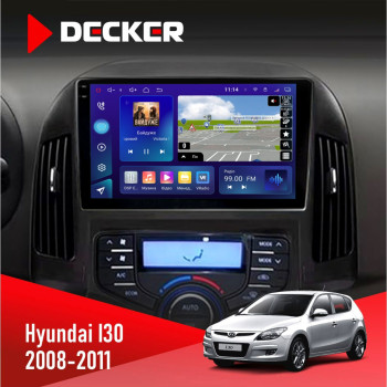 Штатна магнітола Hyundai i30 (FD) 2008-2011 Сlimate Decker D9005 4x64, DSP, 360, 4G, 2k