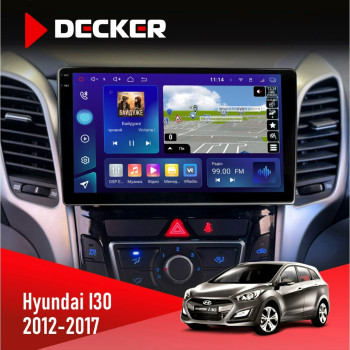 Штатна магнітола Hyundai i30 2012-2017 CAN Decker D9005 4x64, DSP, 360, 4G, 2k