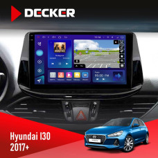 Штатная магнитола Hyundai i30 2017+ Decker D9005 4x64, DSP, 360, 4G, 2k