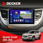 Штатная магнитола Hyundai Tucson 3 2015-2018 Decker D9005 4x64, DSP, 360, 4G, 2k