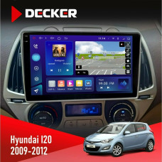 Штатная магнитола Hyundai I20 2009-2012 Сlimate Decker D9005 4x64, DSP, 360, 4G, 2k