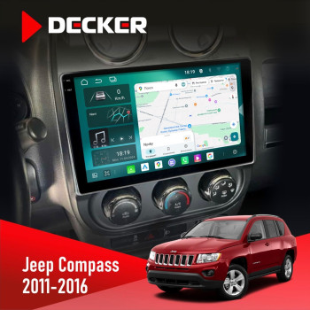  Штатна магнітола Jeep Compass, Patriot 2011-2016 Decker D10004 6x128, DSP, 360, 2k