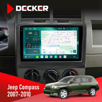  Штатна магнітола Jeep Compass 2007-2010 Decker D10004 6x128, DSP, 360, 2k