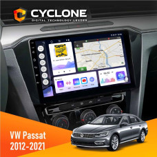 Штатная магнитола Volkswagen Passat 2012-2021 Cyclone C10004 4x64, DSP, 2k