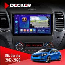 Штатная магнитола KIA Cerato 2012-2020 Decker D9005 4x64, DSP, 360, 4G, 2k