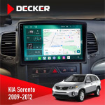 Штатная магнитола KIA Sorento 2009-2012 Decker D10004 6x128, DSP, 360, 2k
