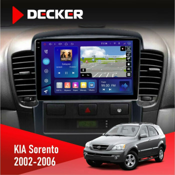 Штатная магнитола KIA Sorento (BL) 2002-2006 Decker D9005 4x64, DSP, 360, 4G, 2k