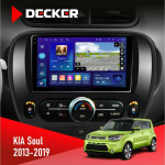 Штатная магнитола KIA Soul 2013-2019 Decker D9005 4x64, DSP, 360, 4G, 2k