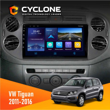 Штатная магнитола Volkswagen Tiguan 2011-2016 Black Cyclone C9006 4x64, DSP, DVR