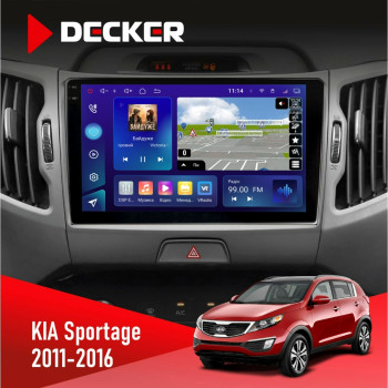 Штатна магнітола KIA Sportage 3 2011-2016 CAN Decker D9005 4x64, DSP, 360, 4G, 2k
