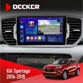Штатна магнітола Kia Sportage 4 QL 2016-2018 CAN Decker D9005 4x64, DSP, 360, 4G, 2k