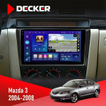 Штатная магнитола Mazda 3 2004-2008 Decker D9005 4x64, DSP, 360, 4G, 2k