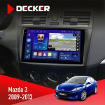 Штатная магнитола Mazda 3 2009-2013 Decker D9005 4x64, DSP, 360, 4G, 2k