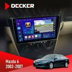 Штатная магнитола Mazda 6 2002-2007 Decker D9005 4x64, DSP, 360, 4G, 2k