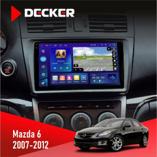 Штатная магнитола Mazda 6 GH 2007-2012 Decker D9005 4x64, DSP, 360, 4G, 2k