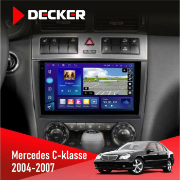 Штатна магнітола Mercedes-Benz C-klasse (W203) 2004-2007 Decker D9005 4x64, DSP, 360, 4G, 2k