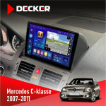 Штатная магнитола Mercedes-Benz C-klasse (W204) 2007-2011 Decker D9005 4x64, DSP, 360, 4G, 2k