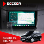 Штатная магнитола Mercedes-Benz Vito 2006-2014 Decker D10004 6x128, DSP, 360, 2k