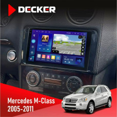 Штатная магнитола Mercedes-Benz M-Class W164 2005-2011 AMP Decker D9005 4x64, DSP, 360, 4G, 2k