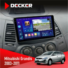 Штатная магнитола Mitsubishi Grandis 2003-2011 Decker D9005 4x64, DSP, 360, 4G, 2k