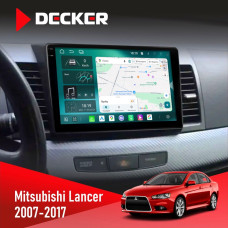  Штатна магнітола Mitsubishi Lancer X 2007-2017 Decker D10004 6x128, DSP, 360, 2k