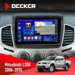 Штатная магнитола Mitsubishi L200 2006-2015 Decker D9005 4x64, DSP, 360, 4G, 2k