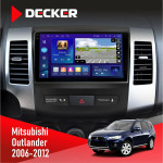 Штатная магнитола Mitsubishi Outlander XL 2006-2012 Decker D9005 4x64, DSP, 360, 4G, 2k