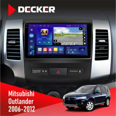 Штатная магнитола Mitsubishi Outlander XL 2006-2012 AMP Decker D9005 4x64, DSP, 360, 4G, 2k