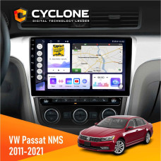 Штатная магнитола Volkswagen Passat NMS 2011-2021 Cyclone C10004 4x64, DSP, 2k