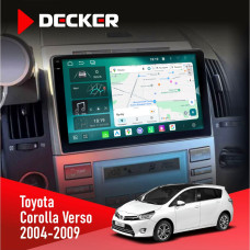 Штатная магнитола Toyota Corolla Verso 2004-2009 Decker D9004 6x128, DSP 360, 2k