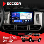 Штатная магнитола Nissan X-Trail 2001-2004 Decker D9-006 4x64, 4G