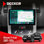 Штатная магнитола Nissan X-Trail 2007-2014 Decker D10004 6x128, DSP, 360, 2k