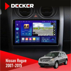 Штатна магнітола Nissan Rogue 2007-2015 Decker D9005 4x64, DSP, 360, 4G, 2k