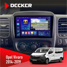 Штатна магнітола Opel Vivaro 2014-2019 Decker D9005 4x64, DSP, 360, 4G, 2k