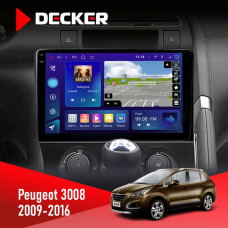 Штатна магнітола Peugeot (3008) 2009-2016 Decker D9005 4x64, DSP, 360, 4G, 2k