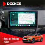 Штатная магнитола Renault Arkana 2019+ Decker D10004 6x128, DSP, 360, 2k